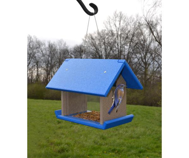 SONGBIRD ESSENTIALS - Bluebird Mealworm Feeder Blue/Grey (SERUBMWF200) 645194778917