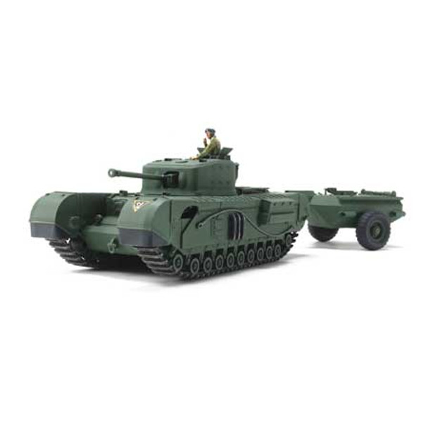 TAMIYA - 1/48 British Tank Churchill Plastic Model Tank Kit (32594) 4950344325948