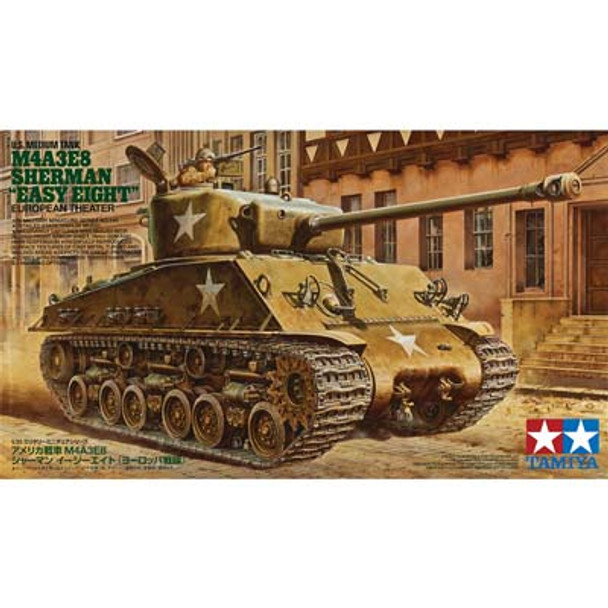 TAMIYA 1/35 US Tank Sherman Easy Eight Plastic Model Kit 35346 4950344353460