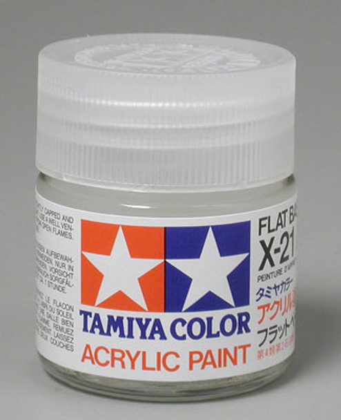 TAMIYA Acrylic X21 Flat Base 23ml (81021) 49376111
