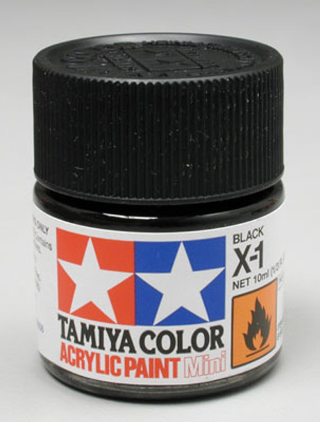 TAMIYA Acrylic Mini X1, Black 10ml (81501) 45032707