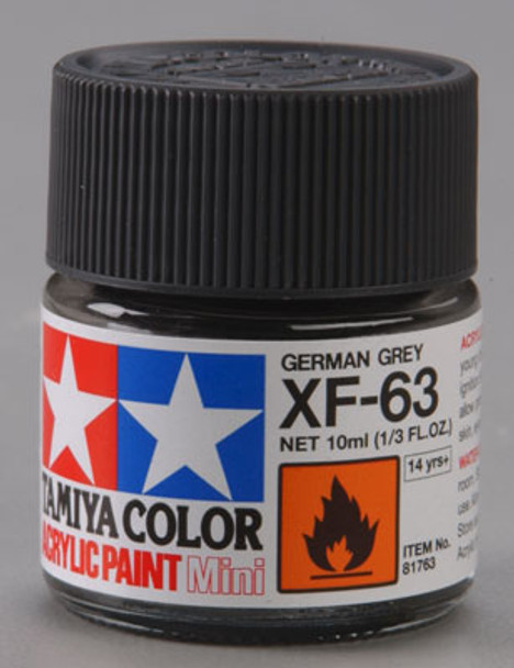 TAMIYA Acrylic Mini XF63, German Grey 10ml (81763) 45035890 TAMIYA Acrylic Mini XF63, German Grey 10ml (81763) 45035890