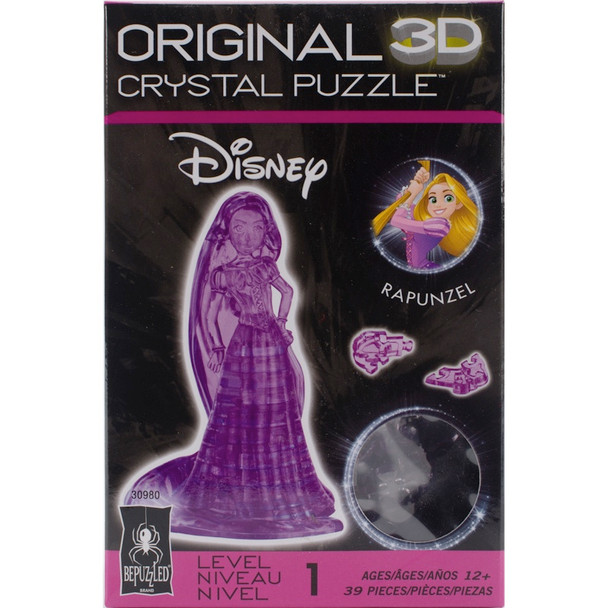 UNIVERSITY GAMES - 3-D Licensed Crystal Puzzle-Rapunzel (30980) 023332309801