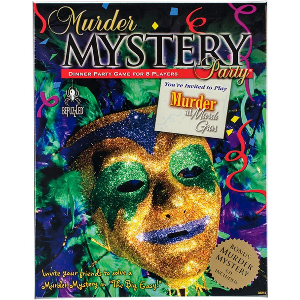 UNIVERSITY GAMES - Murder Mystery Party Game-Murder At Mardi Gras (33212) 023332332120