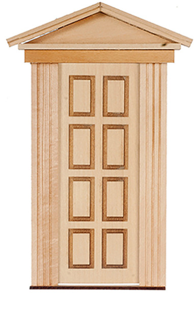 OakridgeStores.com | ALESSIO - 8 Raised Panel Federal Door - Dollhouse Miniature (2312FD)