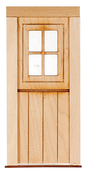 OakridgeStores.com | ALESSIO - 4 Light Slats Shed Door - Dollhouse Miniature (2335)