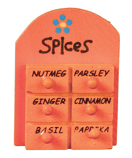 OakridgeStores.com | AZTEC - Spice Rack, Orange - Dollhouse Miniature (B0351)