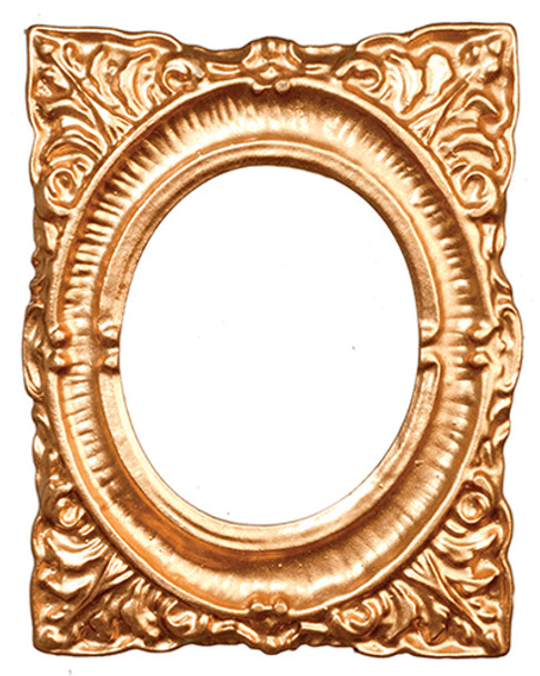 OakridgeStores.com | AZTEC - Oval Gold Frame, 1.5X2 - Dollhouse Miniature (B0423)