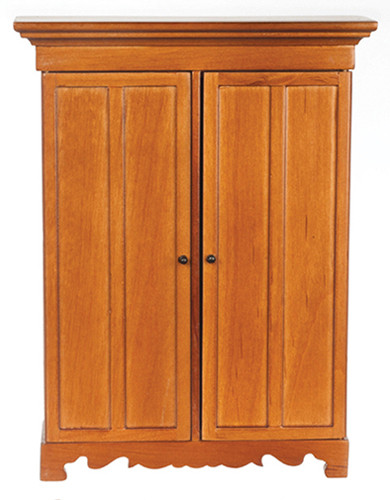 OakridgeStores.com | AZTEC - Lincoln Wardrobe, Walnut - Dollhouse Miniature (T6693) 717425566935