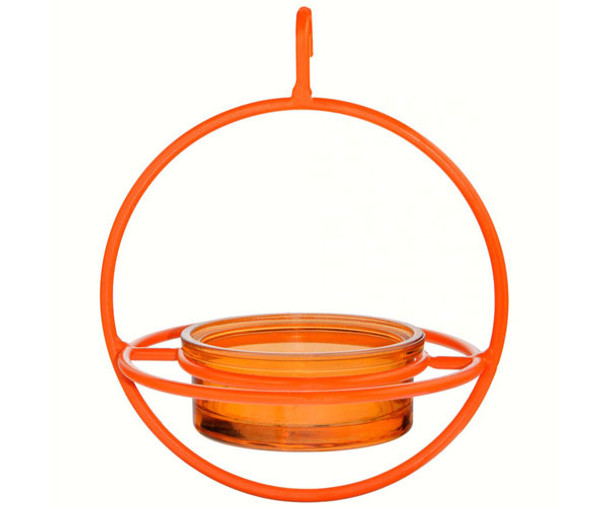 OakridgeStores.com | Couronne - Orange Hanging Sphere Feeder with Perch (COURM047200O) 606469028762