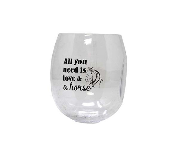 OakridgeStores.com | Zee's Creations - Love & A Horse EverDrinkware Wine Tumbler (H4) 817441018606