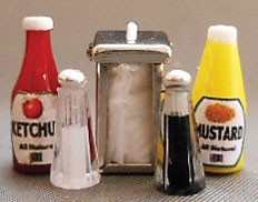 OakridgeStores.com | Hudson River Miniatures - Restaurant Table Setting #2 - Dollhouse Miniature (56044)