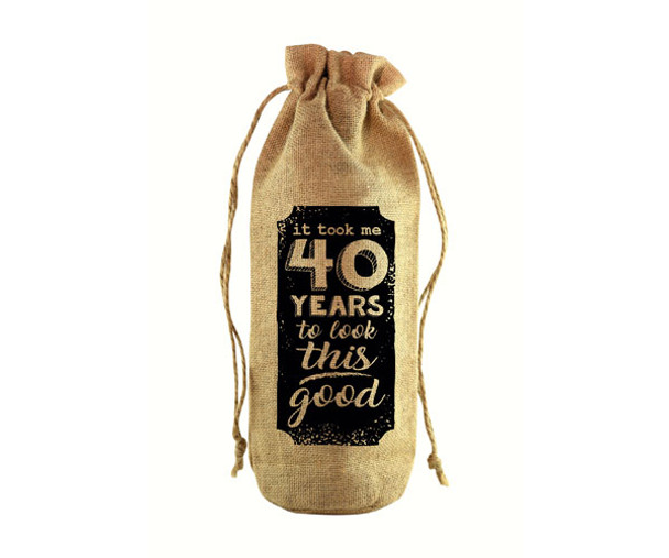 OakridgeStores.com | Zee's Creations - To Look This Good Jute Wine Bottle Sack (JB1009) 817441017005