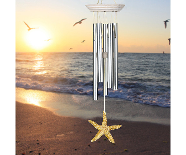 OakridgeStores.com | Woodstock Chimes - Seahorse Chime Sea Star (WOODSST) 028375155118