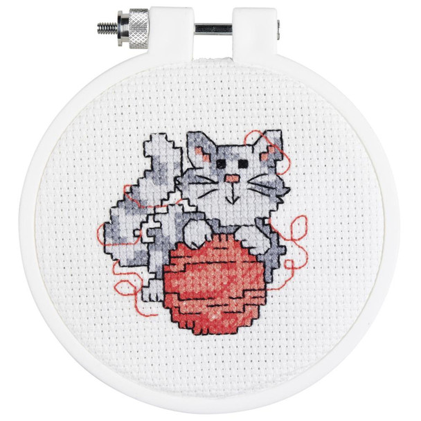 OakridgeStores.com | Janlynn - Kitty (14 Count) Janlynn/Kid Stitch Mini Counted Cross Stitch Kit 3" Round (21-1342) 049489213426 OakridgeStores.com | Janlynn - Kitty (14 Count) Janlynn/Kid Stitch Mini Counted Cross Stitch Kit 3" Round (21-1342) 049489213426