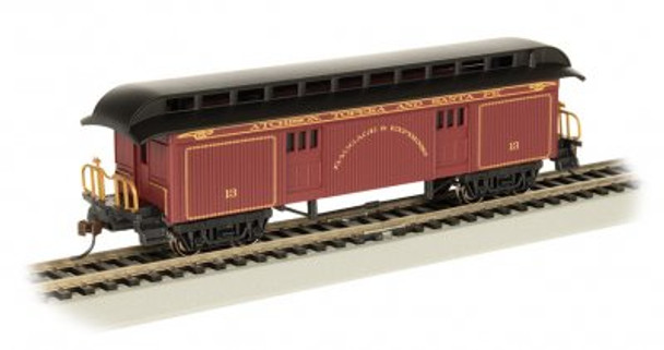 OakridgeStores.com | BACHMANN HO Old Time Baggage Car, Santa Fe Train Car (160-15304) 022899153049