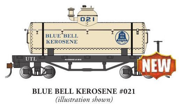 BACHMANN HO BLUE BELL KEROSENE #021 Old Time Tank Car (160-72106)