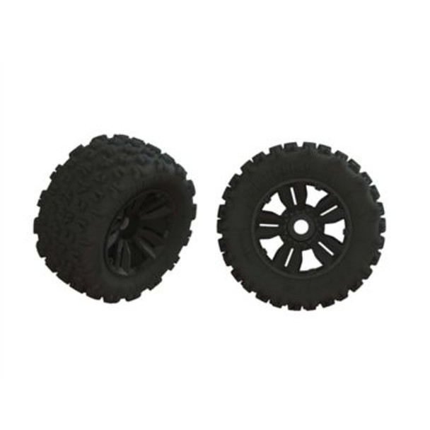 OakridgeStores.com | ARRMA dBOOTS 'COPPERHEAD2 SB Mounted Tire Set w/Rims Glued (1 Pair) (ARA-550061) 5052127034067