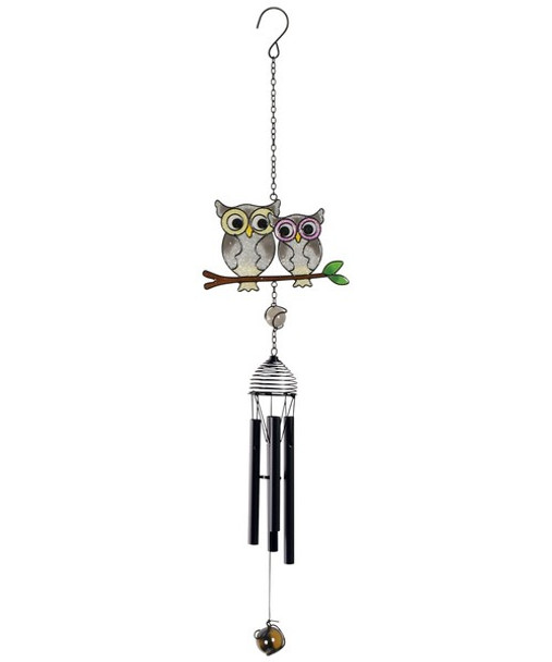 OakridgeStores.com | Carson Home Accents - Mini Owls On Branch Wireworks Garden Wind Chime (CHA62173) 96069621737