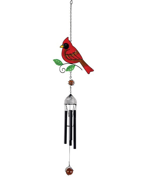 OakridgeStores.com | Carson Home Accents - Mini Cardinal Wireworks Garden Wind Chime (CHA62193) 96069621935