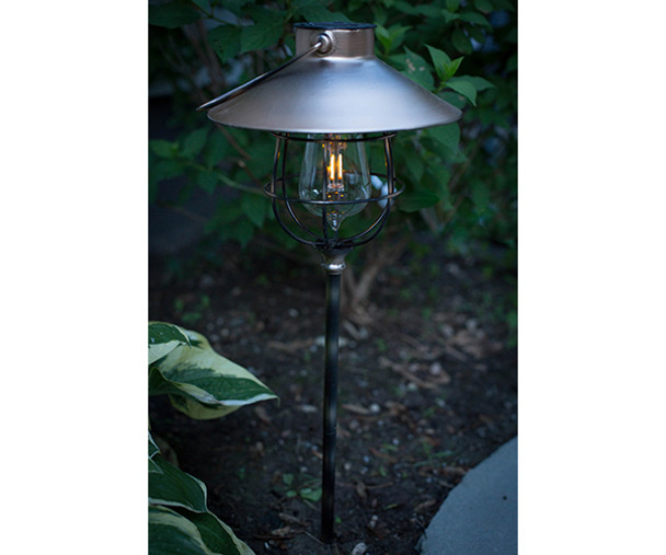 OakridgeStores.com | Echo Valley - LunaLite 2-in-1 Solar (Powered) Marine Path Light Copper Edi-Sol Lantern (EV4526C) 042338145268