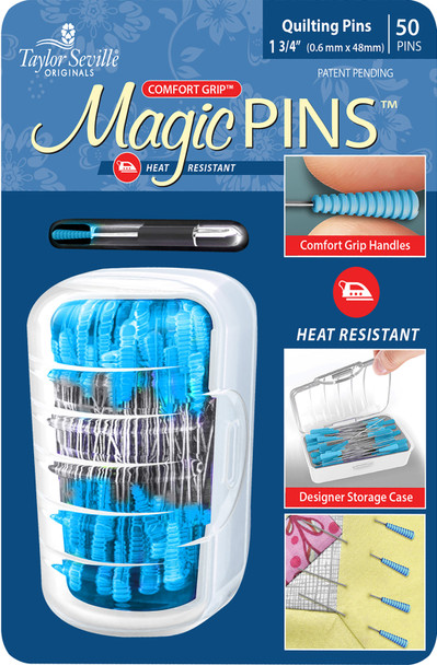 OakridgeStores.com | Taylor Seville - Quilting & Sewing Magic Pins - 50/Pkg (217153) 766152217153