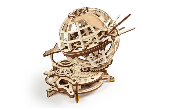 OakridgeStores.com | UGEARS - Globus  - 3-D Wooden Puzzle - Mechanical Model Kit (UTG0068) 4820184121096