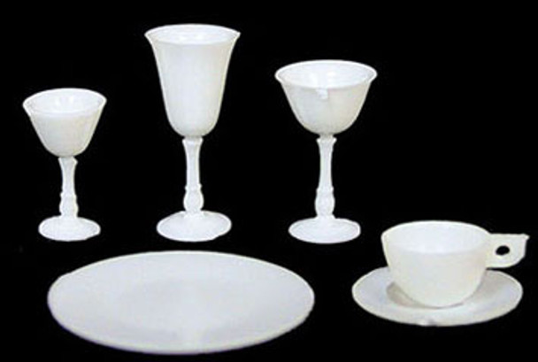 OakridgeStores.com | 4 Place White Dishes/Stemware Kit, 24 pc (CB99/110W) 749939403734