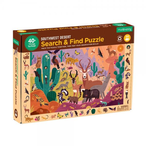 OakridgeStores.com | CHRONICLE BOOKS - Southwest Desert 42 piece Puzzle 896830007896