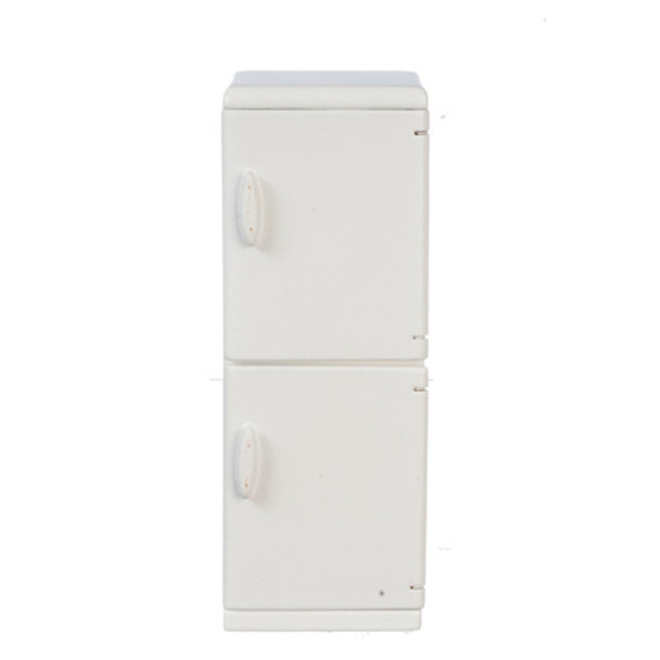 OakridgeStores.com | AZTEC - Modern Refrigerator - White - 1" Scale Dollhouse Miniature (T2606)