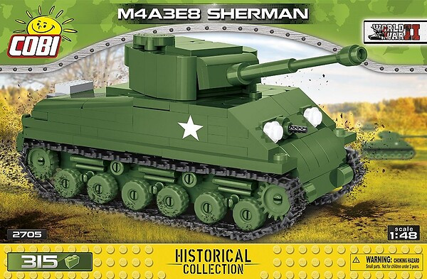 OakridgeStores.com | COBI - M4A3E8 Sherman Tank Historical Model Building Blocks Kit - (2705) 5902251027056