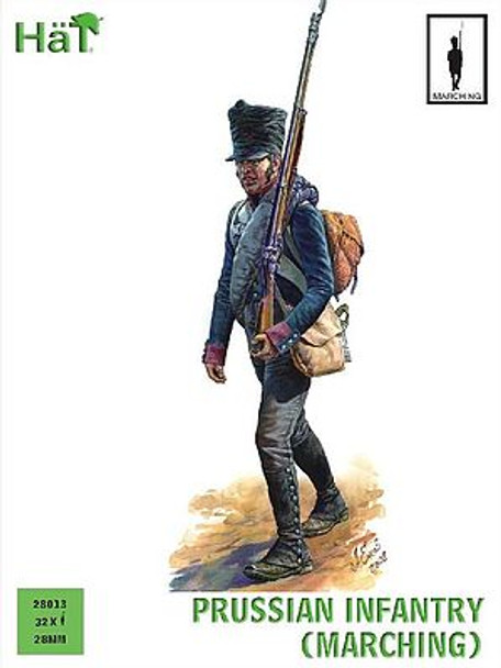 OakridgeStores.com | HAT INDUSTRIE - Prussian Infantry Marching 28m Scale Plastic Military Figures Kit (28013) 696957280130