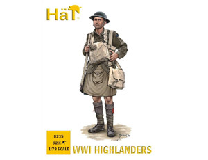 OakridgeStores.com | HAT INDUSTRIE - WW-I Highlanders 1;72 Scale Plastic Military Figures Kit (8235) 696957082352