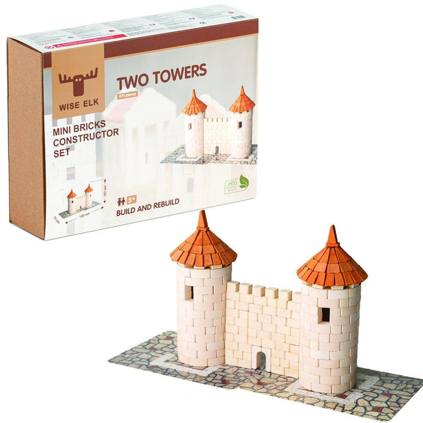 OakridgeStores.com | Wise Elk Two Towers 470 pcs Building Mini Brick Construction Kit (70224-WE)