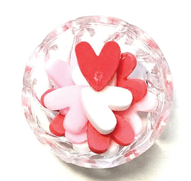 OakridgeStores.com | Creative Little Details - Dish of Heart Candies - 1" Scale Dollhouse Miniature (6133)