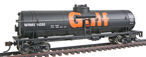 OakridgeStores.com | Walthers - HO Scale 40' Tank Car - Ready to Run - Gulf Oil Company (black, orange; Billboard Lettering) (1612) 616374079391