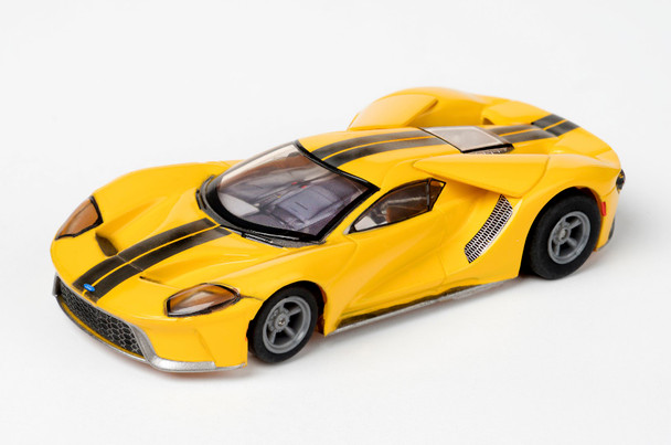 OakridgeStores.com | AFX 2020 Ford GT - Triple Yellow Mega G+ HO Scale Slot Car (22029) 850015210075