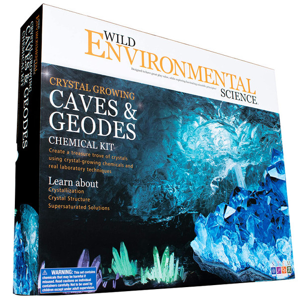 OakridgeStores.com | LEARNING ADVANTAGE- Wild Environmental Science- Crystal Growing Caves & Geodes (WES95XL) 9313920043387