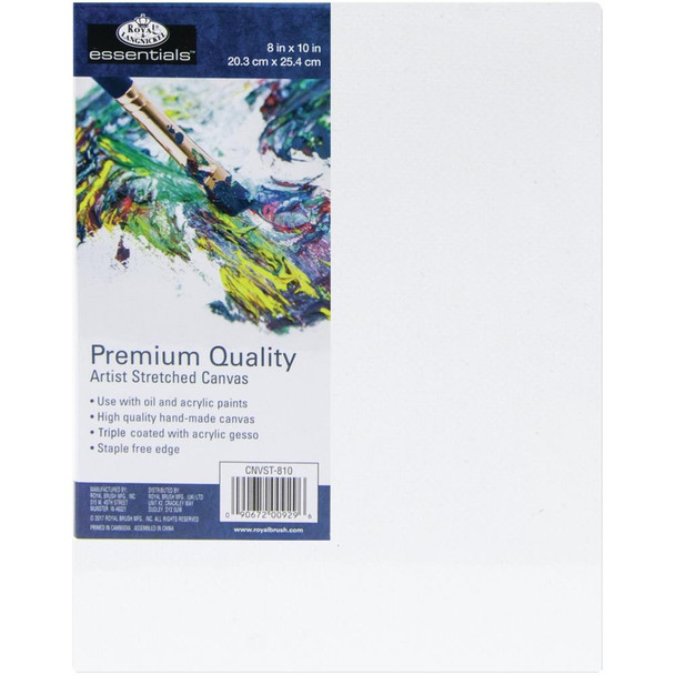 OakridgeStores.com | ROYAL BRUSH - essentials Premium Stretched Canvas - 8"X10" (CNV810) 090672009296