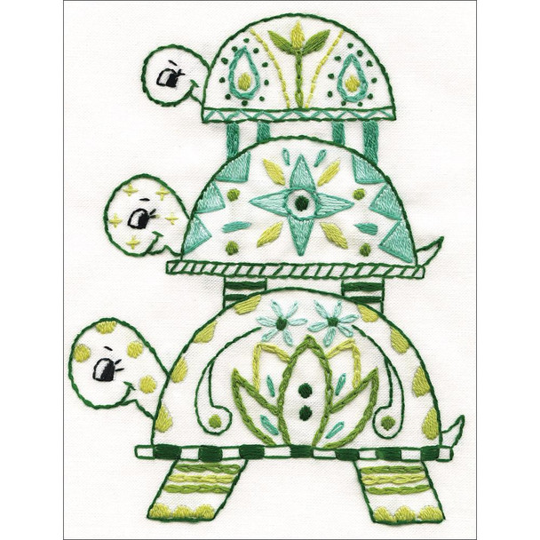 OakridgeStores.com | Design Works - Counted Cross Stitch Kit 5"X7" - Turtles (14 Count) (DW3306) 021465033068