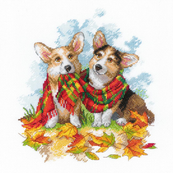 OakridgeStores.com | RIOLIS - Counted Cross Stitch Kit 9.75"X9.75" - Ready For Autumn (14 Count) (R2002) 4630015067901