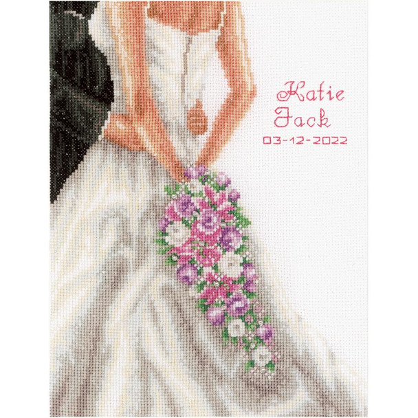 OakridgeStores.com | Vervaco - Counted Cross Stitch Kit 9.2"X11.6" - Wedding Couple (14 Count) (V0155241) 5413480609611