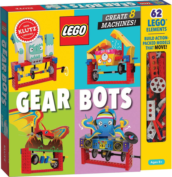 OakridgeStores.com | SCHOLASTIC - Klutz Lego Gear Bots - Science / STEM Activity Book / Kit (9781338603453) 9781338603453