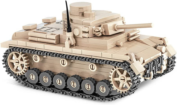 OakridgeStores.com | COBI TOYS - Historical Collection - WWII - PANZER III AUSF.J TANK Block Model Kit - 292 PCS (2712) 5902251027124