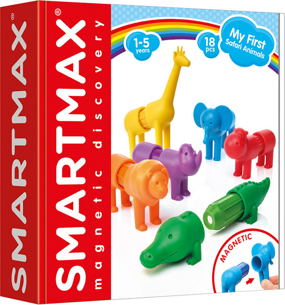 OakridgeStores.com | SMART TOYS AND GAMES, - SmartMax My First Safari Animals - STEM Magnetic Building Set (SMX220US) 847563009770