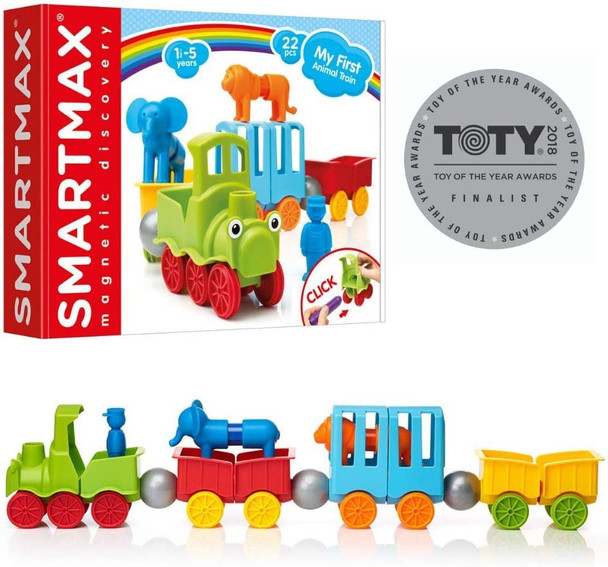 OakridgeStores.com | SMART TOYS AND GAMES, - SmartMax My First Animal Train - STEM Magnetic Building Set (SMX410US) 847563009800
