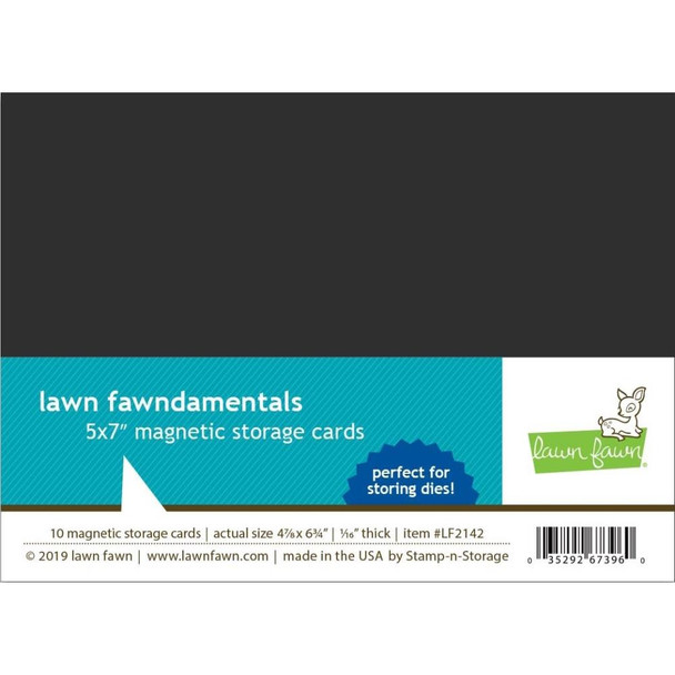 OakridgeStores.com | Lawn Fawn - Magnetic Storage Cards 5"X7" 10/Pkg (LF2142) 035292673960