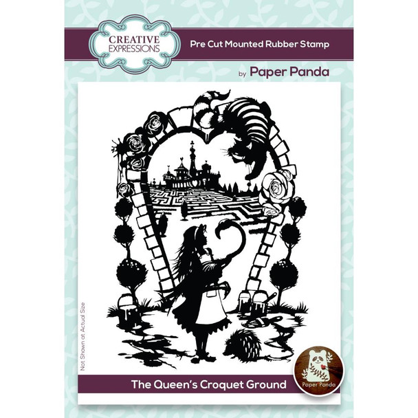 OakridgeStores.com | Creative Expressions - Pre Cut Rubber Stamp By Paper Panda - The Queen's Croquet Ground (CERPP010) 5055305968611