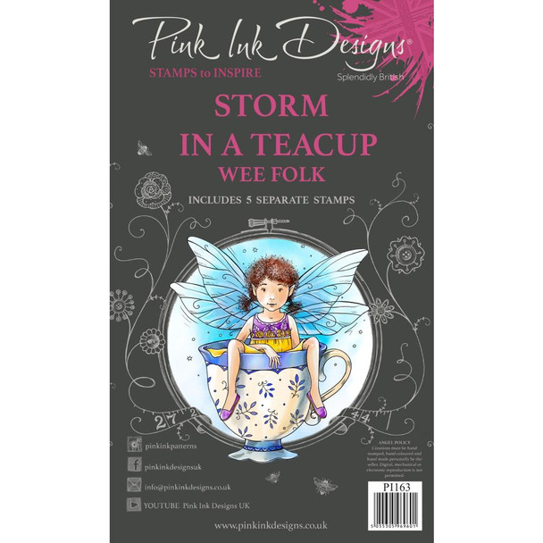 OakridgeStores.com | Creative Expressions - Pink Ink Designs A6 Clear Stamp - Storm In A Teacup (PI163) 5055305969601