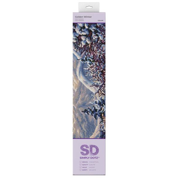 OakridgeStores.com | Diamond Dotz - Simply Dotz Diamond Art Craft Kit 20.5"X16.5" - Golden Winter (SD8406) 4895225925896